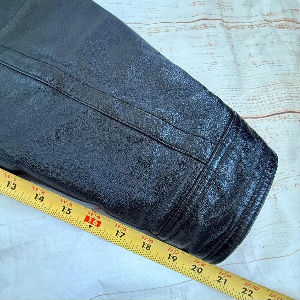 VYG Harbor Bay Men’s Genuine Leather Jacket | Black | 3XL | Classic‎ Zip-Up Coat - Picture 8 of 16